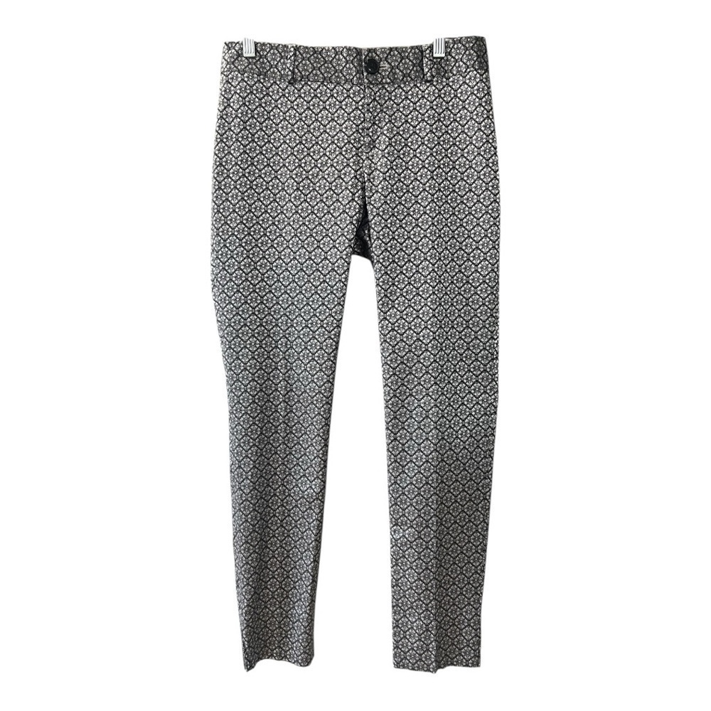 Banana Republic Camden Skinny Ankle Pants Black/Silver Size 0 NWOT Women